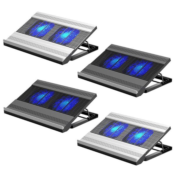 

lapcooling pads t10 gaming pc cooler two silent fan pad support portable height adjustable notebook stand for 18 inch