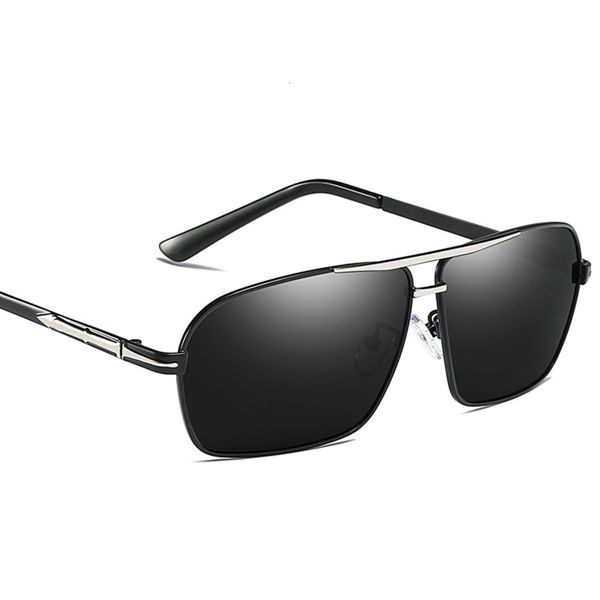 

sunglasses fashionable sun frames sun vintage glasses polarized sunglasses square retro for men driving aviation sunglass shades male goggle, Black
