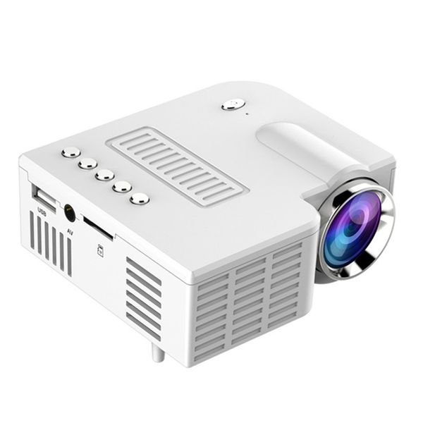 Mini tragbarer Videoprojektor LED WiFi UC28C 1080P Heimkino Film Spiel Büro weiß 210609