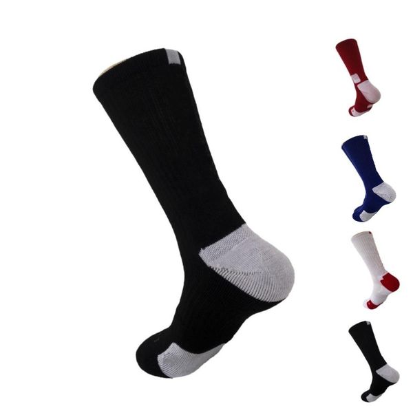 

usa professional elite basketball socks long knee athletic sport socks men fashion compression thermal winter socks wholesales, Black