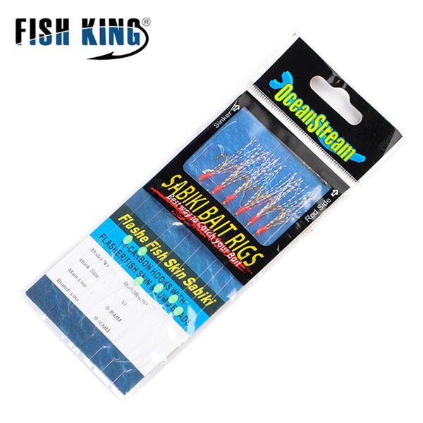 

3packs sabiki sea luminous barbed fishing lures rigs hooks saltwater soft lure tackle