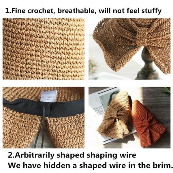 

wide brim hats 2021 summer female sun hat flower ribbon panama beach for women sombrero floppy straw, Blue;gray