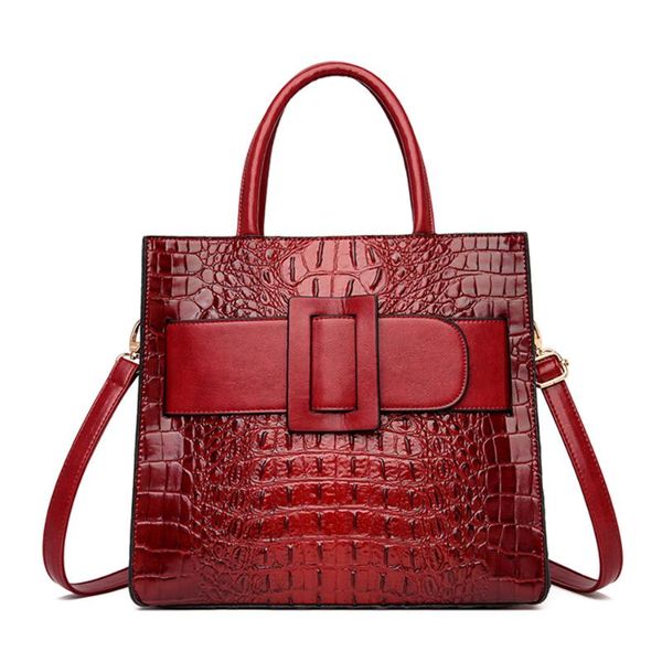 

evening bags fashion crocodile pattern pu leather shoulder for women 2021 luxury handbags designer elegant handle crossbody bag