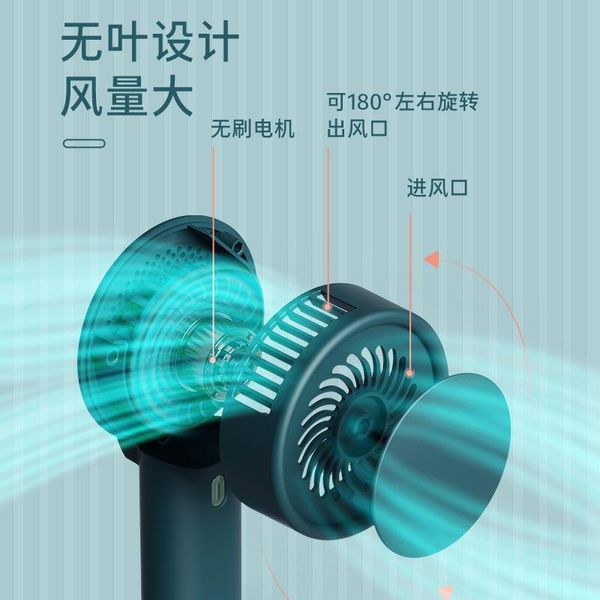 

portable 2000 ma vaneless fan usb creative small manufacturer wholesale rechargeable office electric fans