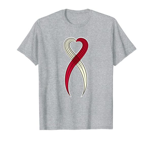 

burgundy ivory color awareness ribbon for throat cancer t-shirt, White;black