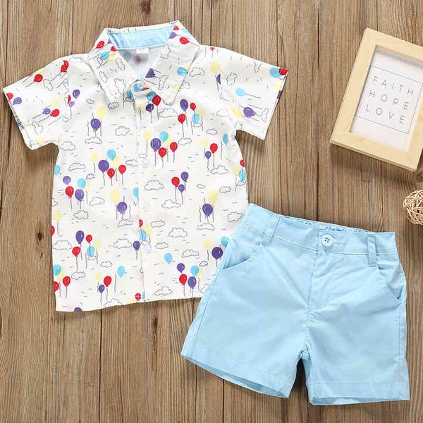

girl's dresses summer baby boy set 2pcs outifit balloon print short t-shirt+short solid pants gentelman clothes hnyz, Red;yellow