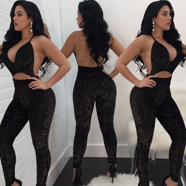 

women's jumpsuits & rompers 2021 fashion style long jumpsuit, Black;white