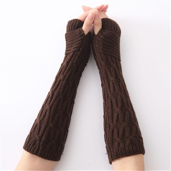 

b4hr autumn winter knitted half finger open and fingered wool mittens gloves folding warm gloves men' and women' arm cover, Blue;gray