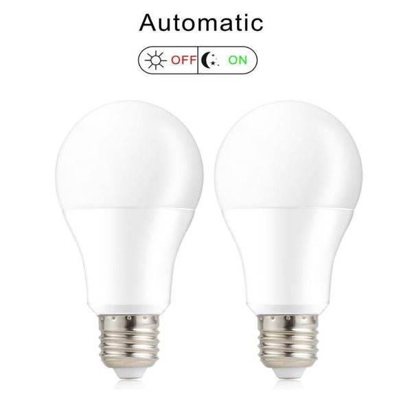 

bulbs led sensor bulb 10w 15w b22 dusk to dawn light e27 auto on/off night for hallway garden lighting 220v 2pcs/4pcs