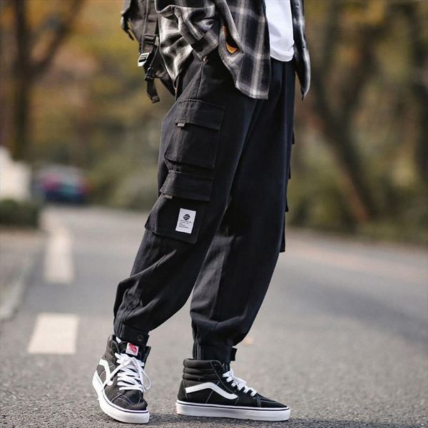 

houzhou black cargo streetwear fashion women pant trousers korean style jogging harajuku plus size
