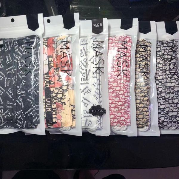 

factory outlet s fashion disposable printing three layer spunlaced protective with melt blown mask