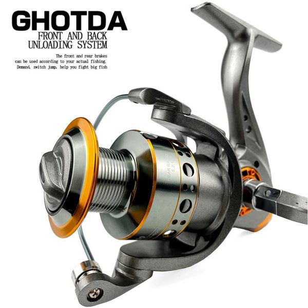 

spinning fishing reel 5.2:1 ratio 13bb ball bearing 10kg max dray 1000-7000 carretes de pesca para mar baitcasting reels