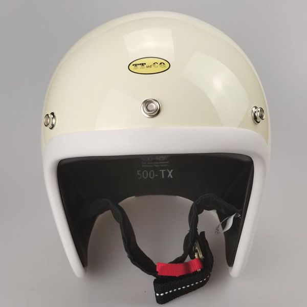 

motorcycle helmets helmets&co light weight shell white rubber edge 500tx series retaining ring certification japan glass fiber vintage pedal