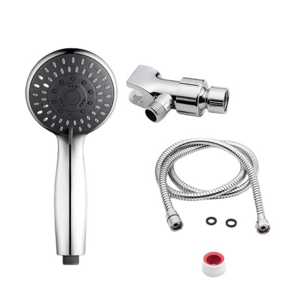 

set high pressure shower heads 5 settings with bracket and hose bathroom sets