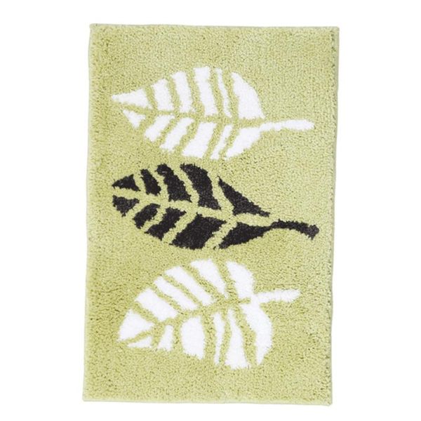 

leaf pattern non-slip floor mat water-absorbing ground wear resistant bathroom door pad for home kitchen (40x60cm) carpets