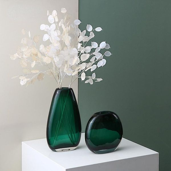 

vases chinese-style glass vase creative model room deskdecoration luxury ornaments