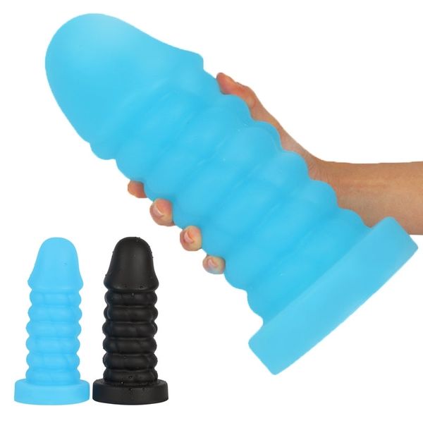 Super Super Enorme Anal Plugue Big Dildo Butt Plug Expansão Expansão Vaginal Estimulador Massagem Anal Sexo Brinquedos Para Mulher Homens 210408
