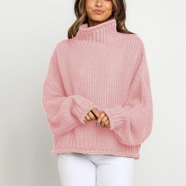

women's sweaters knitted turtleneck autumn winter women pullover sweater loose warm casual thick elegant sweet daily femme streetwear t, White;black