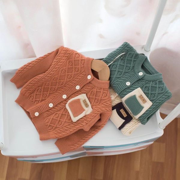 

pullover 2021 children's sweaters and boys' cardigans in autumn winter, Blue