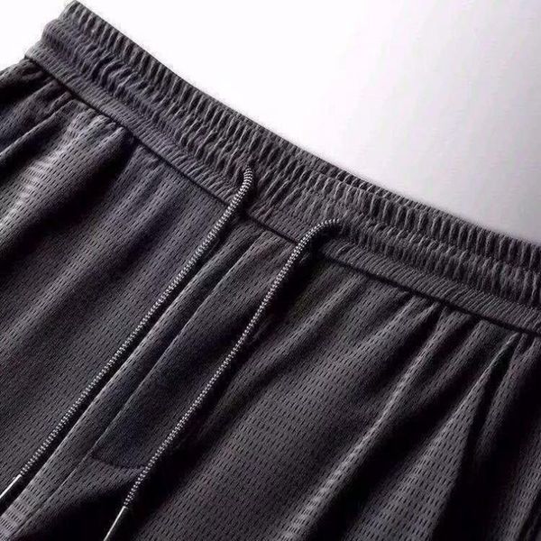 

men's pants cool sport pant men ice silk breathable elastic casual jogger jogging tracksuit harem trousers sportswear 2021, Black
