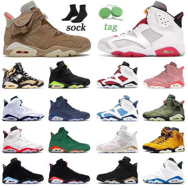 

2021 fashion mens carmine basketball shoes gs black infrared gatorade slam dunk cactus jack hare women outdoor sports trainers sneakers size, White;red