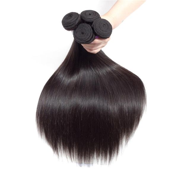 

human hair bulks peruvian bundles bone straight weave remy extension natural black long 30 inches silk soft