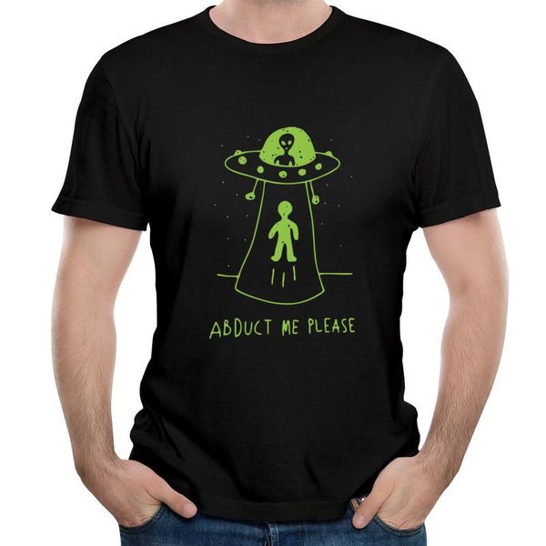 

abduct me please slim fit teenagers tees summer 100% cotton clothing shirt party t shirts harajuku men's t-shirts, White;black