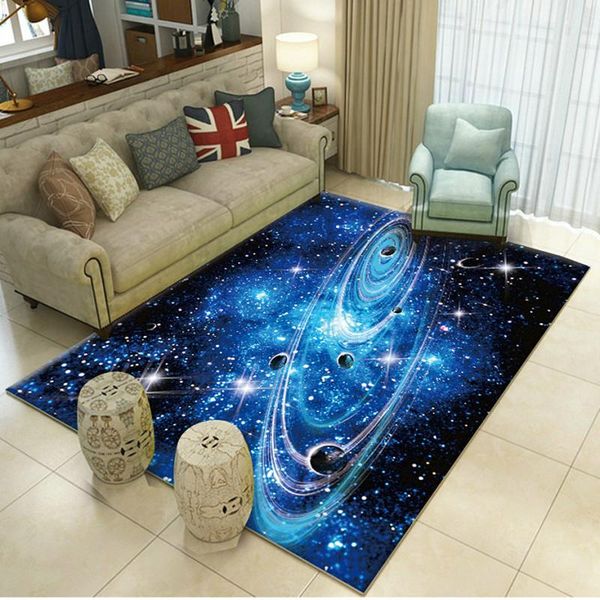 

printed planet galaxy space carpets for living room bedroom area rugs sofa kitchen anti-slip floor mat fashion home decor rug