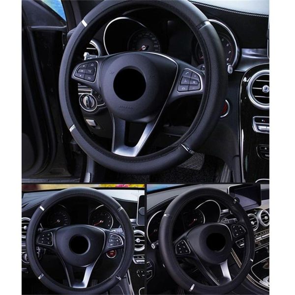 

steering wheel covers 1pc cover pu leather breathable and comfortable,anti-slip,and absorptian interior accessories