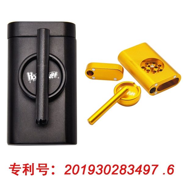 

New aluminum alloy removable cigarette box with pipe Cigarette Mill ashtray set