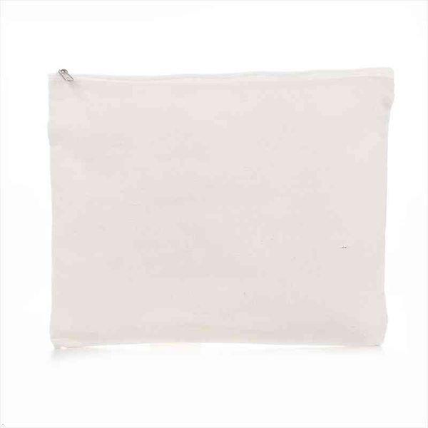 

creations white canvas for cosmetic bag diy crafts cosmatic 11 3 4 x 9 1 2 inches