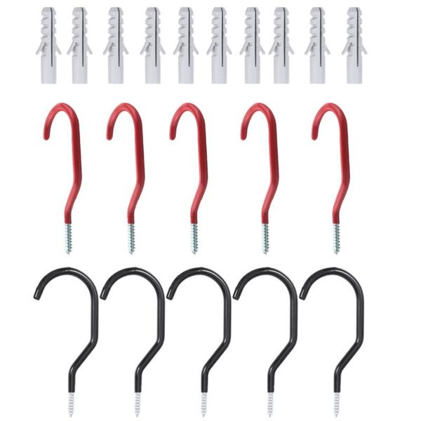 

hooks & rails 10 sets steel bike wall mount rack display storage holder