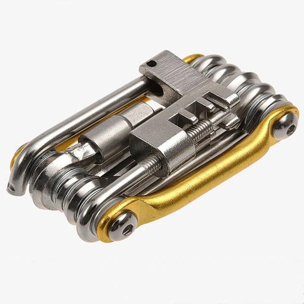 hand tools 11 in 1 portable multifunctional bike bicycle repair set kit foldable hex key wrench tool spoke cycle screwdriver
