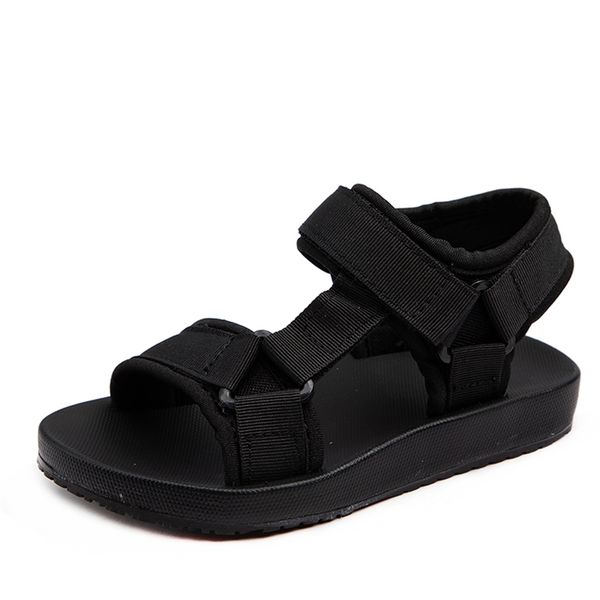 

toddler / kids casual solid canvas sandals 210528, Black;red