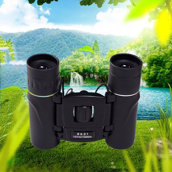 

telescopes 8x21 long range 3000m compact zoom folding binoculars hd mini telescope bak4 fmc optics hunting sports camping