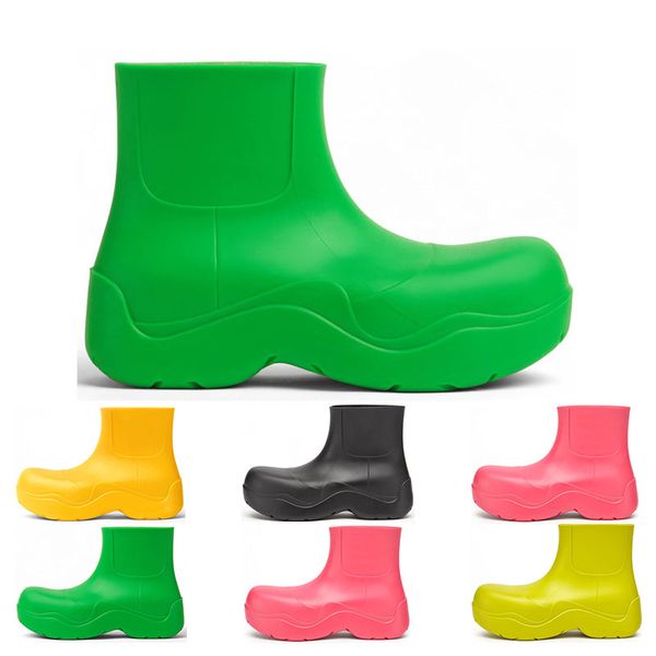 

chelsea boots womens candy solid colors pink triple black bule pistachio frost yellow red orange platform martin ankle boot round toes water
