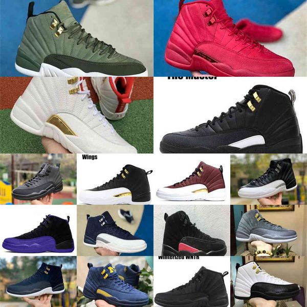 

[with box]12 jumpmanwool men basketball shoes 12s grey black man and women 12s sports sneakers women running shoes for men 485wva