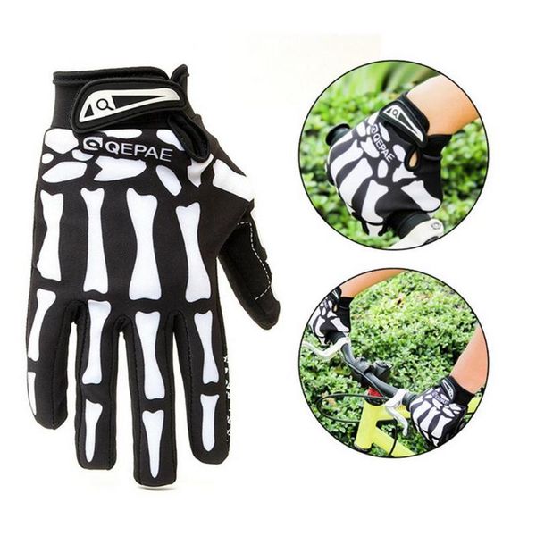 

cycling gloves motorcycle sports outdoor full-finger off-road racing breathable protection, Black