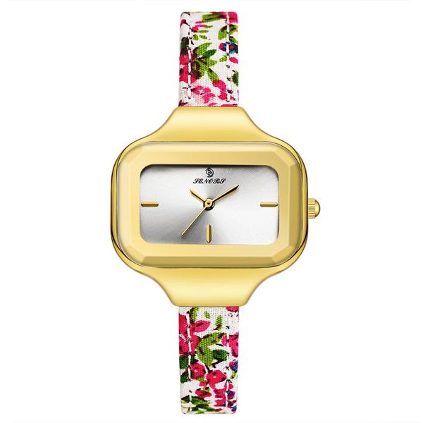 

wristwatches senors crystal square women watch slim genuine leather bansd role gold ladies clock female gift simple casual style, Slivery;brown
