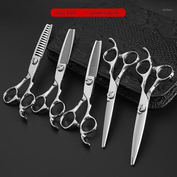 

inch sus440c steel barber sheers scissors with beautiful case hair1