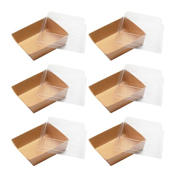 

dinnerware sets 50pcs kraft paper cake packaging box sandwich containers boxes party favors