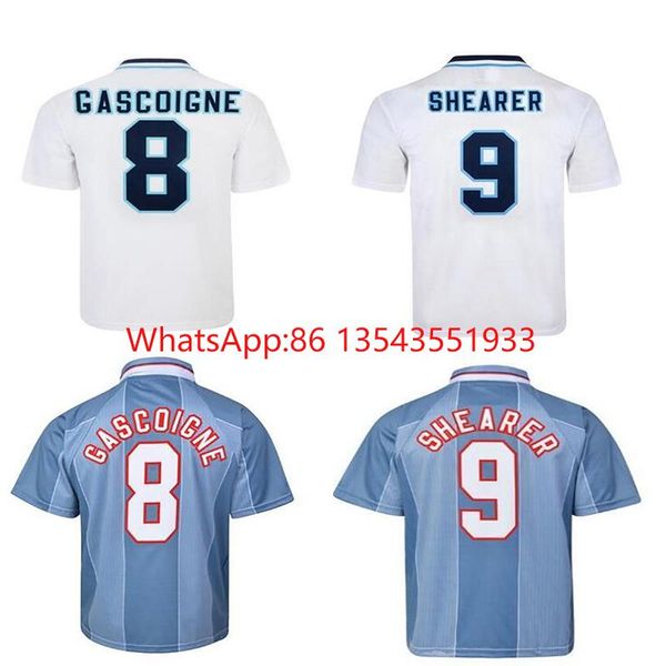 

racing jackets 1996 hiller ferdinand gascoigne beckham southgate classic retro commemorative t-shirt support personalized customization, Black;red
