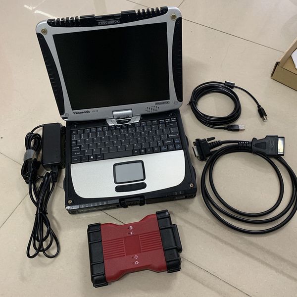 Scanner VCM2 per strumenti diagnostici professionali Ford/Mazda IDS V129/JLR V128 installato bene nel laptop CF-19 pronto per l'uso