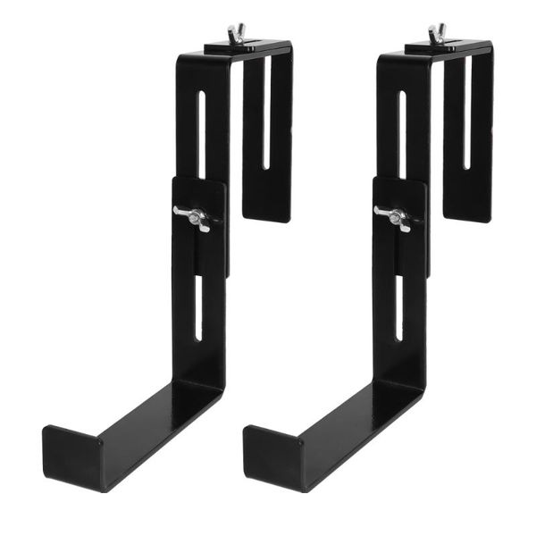 

set iron square flower pot holder planter shelf box bracket planters & pots