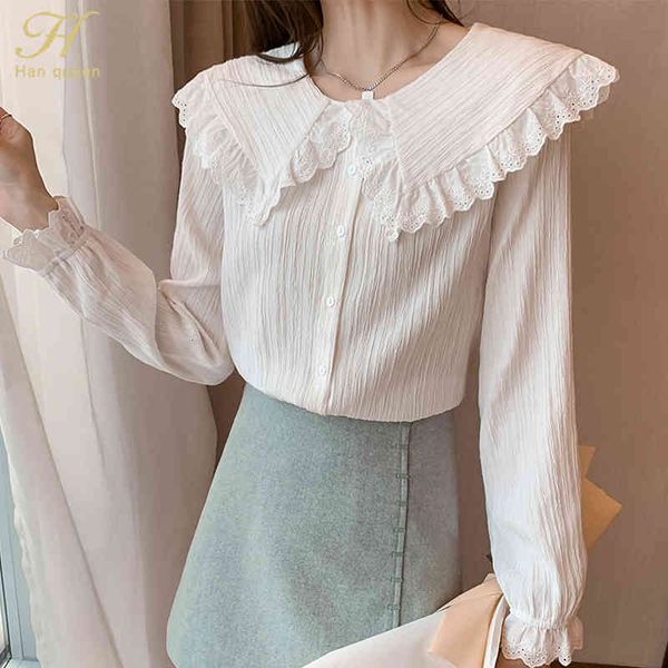 

sweaters arrival shirt women's vintage work casual single-breasted blouse elegant loose women business shirts, White;black
