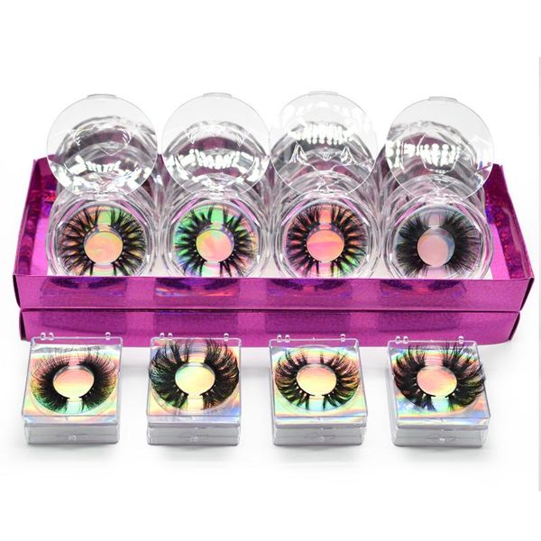 

mink eyelashes wholesale 20 pairs eyelash packaging box vendor 3d lashes bulk false dramatic 25mm