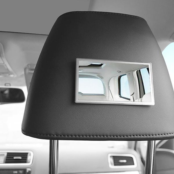 

15*8cm car interior stainless steel portable makeup mirror auto visor hd cosmetic mirrors universal other accessories