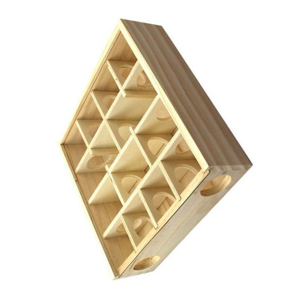 

wooden hamster maze tunnel pipe line toys mouse mice natural wood interactive intelligent pet toy training small animal supplies