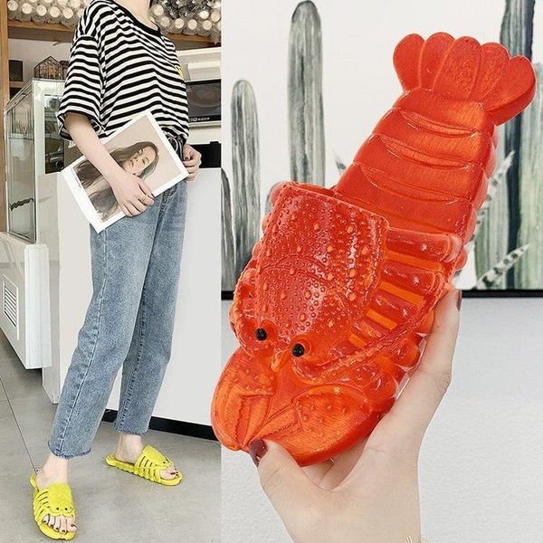 

creative slippers cute fruit women home summer sandals ladies slides indoor house shoes flip flops sandalias mujer, Black