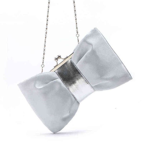 

women's bag fashion bow pu chain dinner bag hand slant across small women's bridal